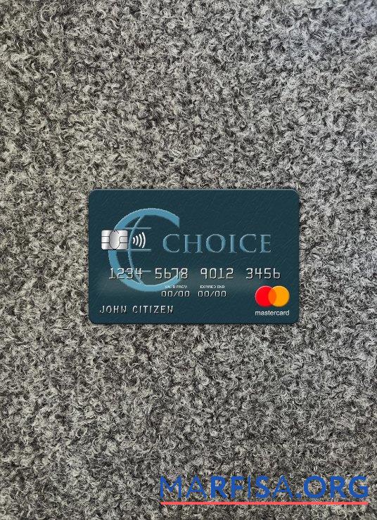 Downloadable Belize Choice bank mastercard photolook front real example